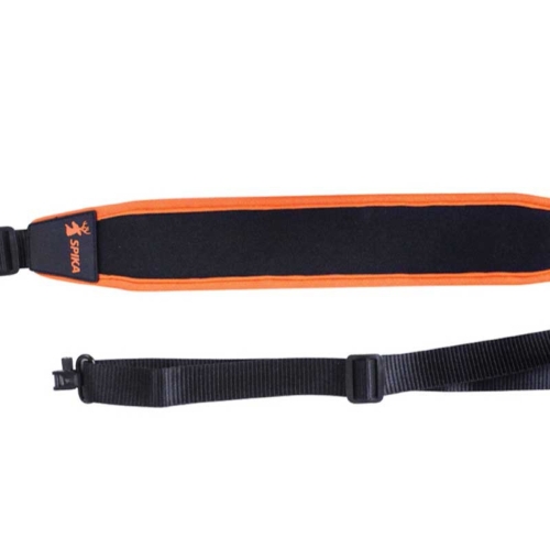 Correa Spika Neoprene Negra C/anillas