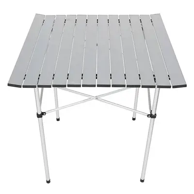 Mesa Cammpy de aluminio enrrollable.-