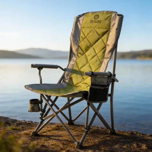 Sillon plegable c/porta vaso y bolsillo camping Nela Verde